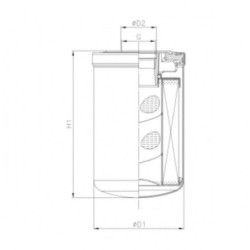 Donaldson® DBB0248 Ömlesztett folyadékszűrő